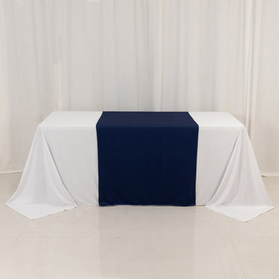 Wide Premium Polyester Table Runner 36"x72" Navy Blue - Sublimation Printable Blank Banner