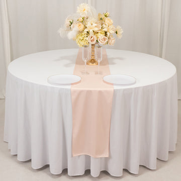 <h3 style="margin-left:0px;"><strong>Elegance in Every Detail with Our Blush Scuba Polyester Table Runner</strong>