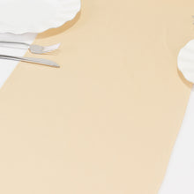 Beige Premium Scuba Polyester Table Runner, Wrinkle Free Table Linen