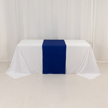 <span style="background-color:transparent;color:#000000;">Vibrant Royal Blue Scuba Table Runner for Bold Event Décor</span>