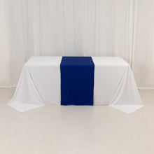 Royal Blue Premium Scuba Polyester Wide Table Runner, Wrinkle Free Trade Show Table Runner