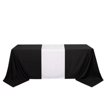 <span style="background-color:transparent;color:#000000;">Elegance in Every Detail with Our White Scuba Polyester Table Runner</span>