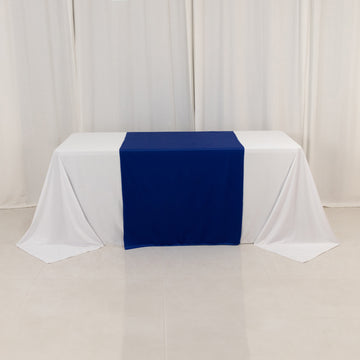 <span style="background-color:transparent;color:#000000;">Bold Royal Blue Premium Scuba Polyester Wide Table Runner</span>