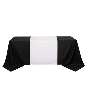 <span style="background-color:transparent;color:#000000;">Elegance in Every Detail with Our White Scuba Polyester Table Runner</span>