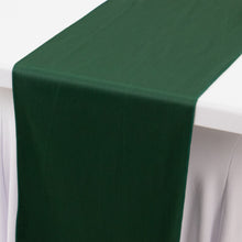 Hunter Emerald Green Premium Scuba Polyester Table Runner, Wrinkle Free Table Linen