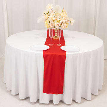 <span style="background-color:transparent;color:#000000;">Elegance in Every Detail with Our Red Scuba Polyester Table Runner</span>