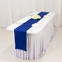 Royal Blue Premium Scuba Polyester Table Runner, Wrinkle Free Table Linen