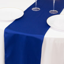 Royal Blue Premium Scuba Polyester Table Runner, Wrinkle Free Table Linen