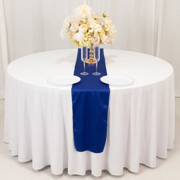 <span style="background-color:transparent;color:#000000;">Elegance in Every Detail with Our Royal Blue Scuba Polyester Table Runner</span>