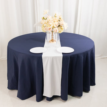 <span style="background-color:transparent;color:#000000;">Elegance in Every Detail with Our White Scuba Polyester Table Runner</span>