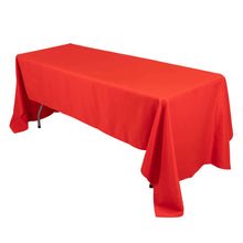 Red Seamless Premium Polyester Rectangular Tablecloth 220GSM 