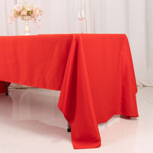 Red Seamless Premium Polyester Rectangular Tablecloth 220GSM 