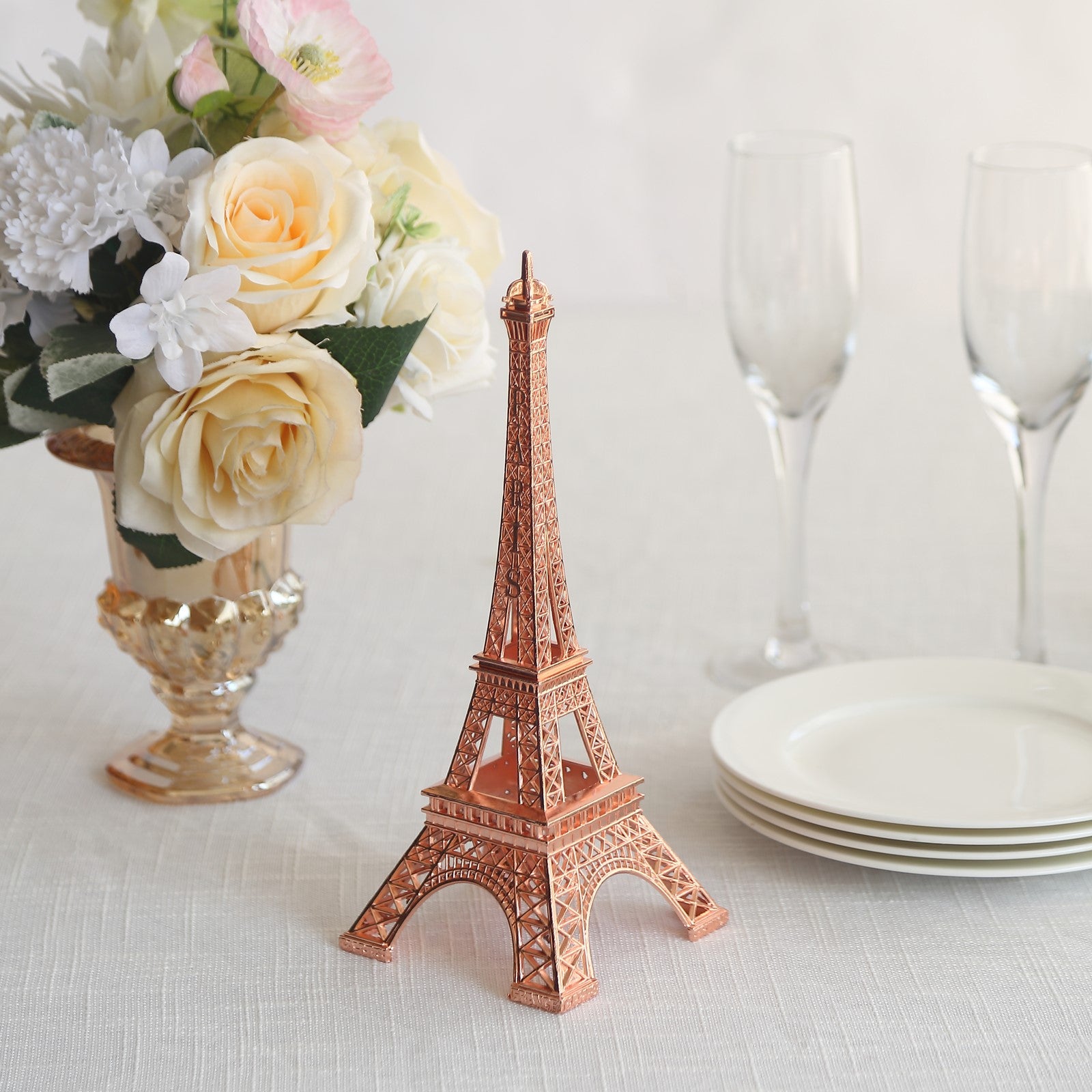 One strand of Sparkle Ribbon lights this entire Eiffel Tower vase