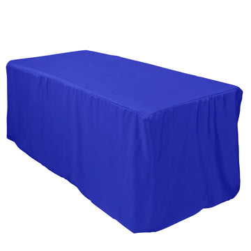 Unleash Your Creativity with the Royal Blue Fitted Polyester Table Cover