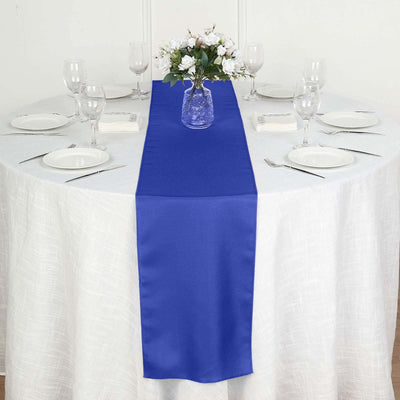 Polyester Table Runner 12"x108" Royal Blue - Wrinkle-Resistant & Durable Table Decor
