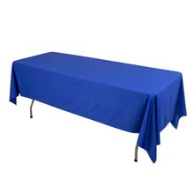 Royal Blue Premium Scuba Rectangular Tablecloth, Wrinkle Free Polyester Seamless Tablecloth