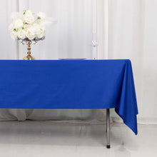 Royal Blue Premium Scuba Rectangular Tablecloth, Wrinkle Free Polyester Seamless Tablecloth