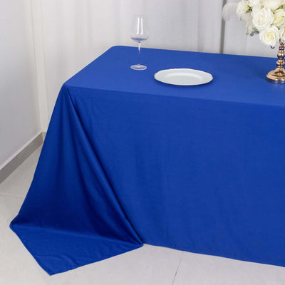Scuba Rectangular Tablecloth 90"x132" Royal Blue - Seamless Table Cover