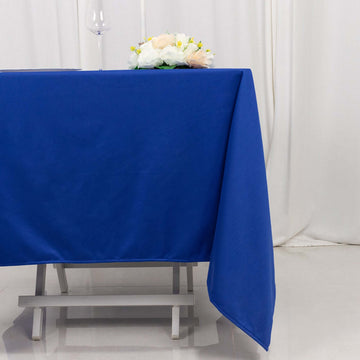 <strong>Royal Blue Premium Scuba Square Tablecloth: The Ultimate in Sophistication </strong>