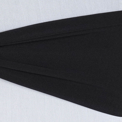 5 Pack Stretch Spandex Chair Sashes 5"x12" Black - Two Ply Heavy Duty Fitted Chair Bands