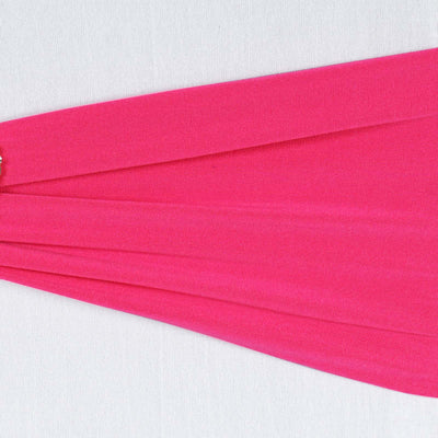 5 Pack Stretch Spandex Chair Sashes 5"x12" Fuchsia - Two Ply Heavy Duty Fitted Chair Bands