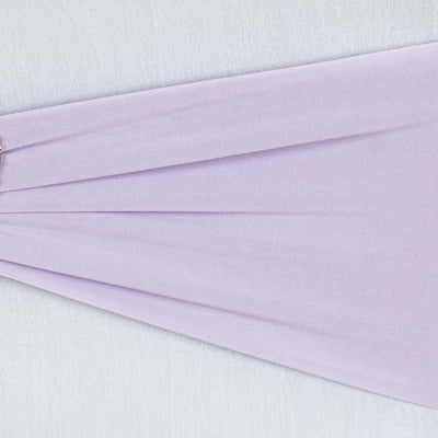 5 Pack Stretch Spandex Chair Sashes 5"x12" Lavender Lilac - Two Ply Heavy Duty Fitted Chair Bands