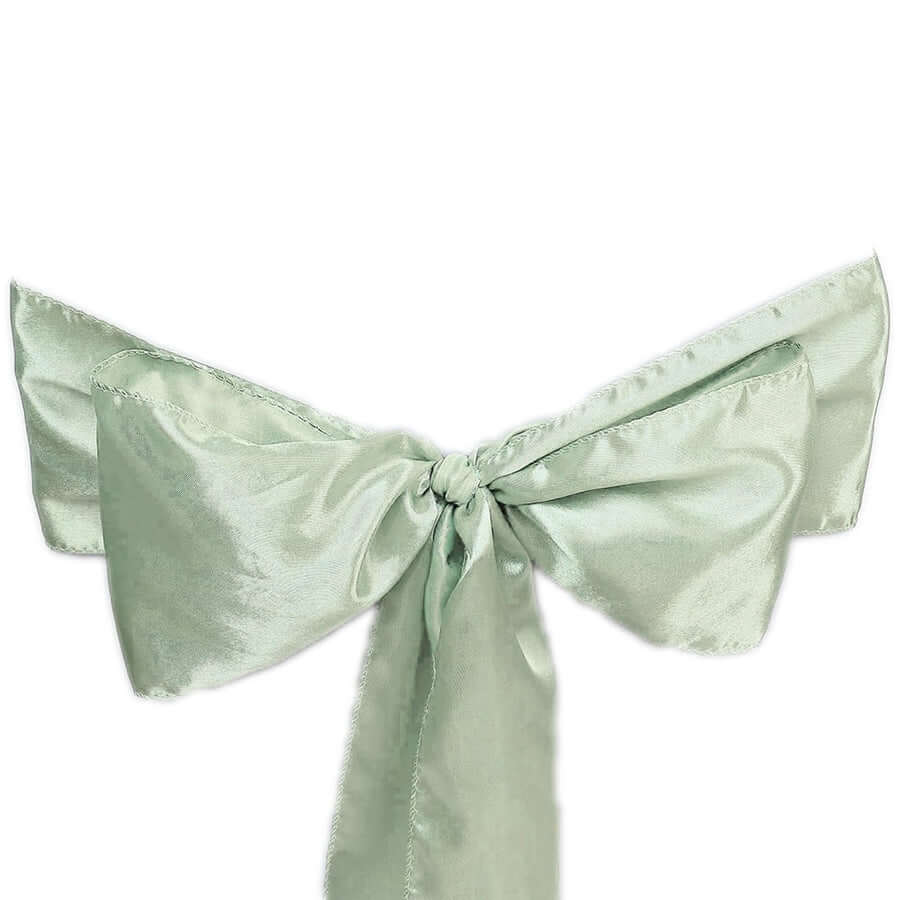 Sage Green Satin Chair Sashes 5 Pack EFavormart Com   SASHP SS SAGE N99 