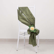 5 Pack Dusty Sage Green Accordion Crinkle Taffeta Chair Sashes