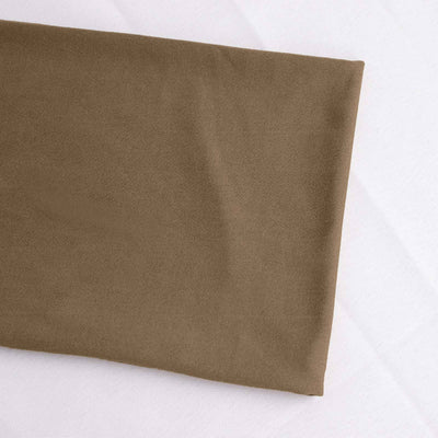 5 Pack Stretch Spandex Chair Sashes 5"x12" Taupe - Two Ply Heavy Duty Fitted Chair Bands