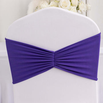 <span style="background-color:transparent;color:#000000;">Unmatched Elegance With Purple Ruffled Spandex Chair Sash Bands</span>