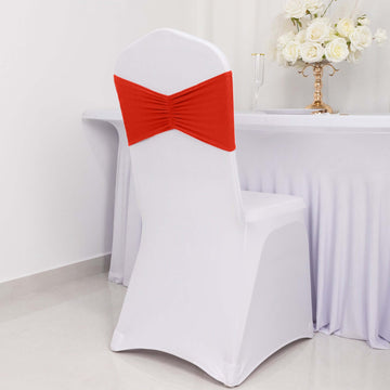 <span style="background-color:transparent;color:#000000;">Versatile Red Ruffled Fitted Chair Sash Bands</span>