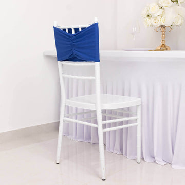 <h3 style="margin-left:0px;"><strong>Easy To Use Royal Blue Spandex Chair Sashes For All Events</strong>