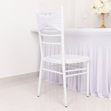 <h3 style="margin-left:0px;"><strong>Easy To Use White Spandex Chair Sashes For All Events</strong>