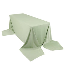 Sage Green Premium Scuba Rectangular Tablecloth, Wrinkle Free Polyester Seamless Tablecloth