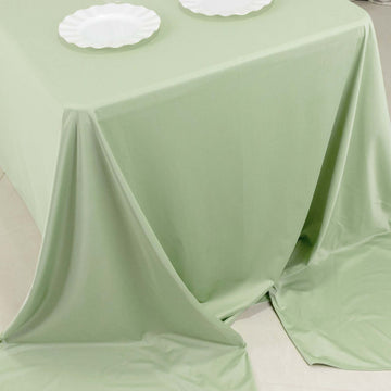 Sage Green Premium Scuba Rectangular Tablecloth