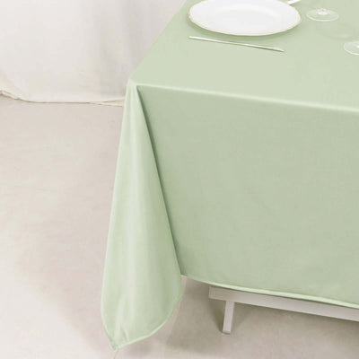 Scuba Square Tablecloth 70"x70" Sage Green - Wrinkle Free Table Cover