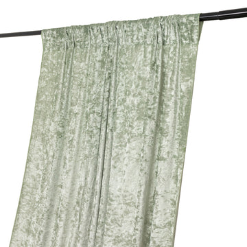 <strong>Sage Green Premium Smooth Velvet Divider Backdrop Curtain Panel</strong>