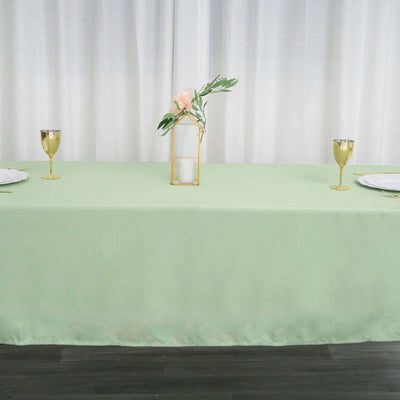 Polyester Rectangle Tablecloth 60"x102" Sage Green - Wrinkle-Resistant Finish