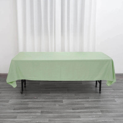 Polyester Rectangle Tablecloth 60"x102" Sage Green - Wrinkle-Resistant Finish