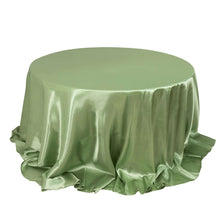 Sage Green Seamless Satin Round Tablecloth 132inch