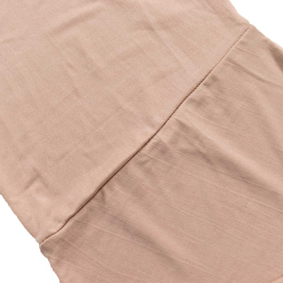 Set of 2 Nude Spandex Half Crescent Moon Wedding Arch Covers, Custom Fitted Backdrop Stand Cover for Curved Arbor Flower Balloon Frame