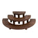 Rustic brown 3 tier half moon