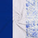 Mixed white blue french toile