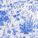 White blue french toile