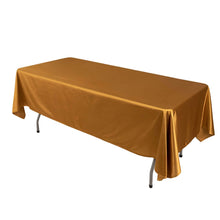 Shimmer Gold Premium Scuba Rectangle Tablecloth, Wrinkle Free Seamless Polyester Tablecloth