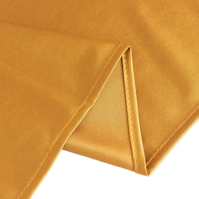 Scuba Square Table Overlay 70"x70" Shimmer Gold - Wrinkle Free & Smooth Table Topper for Any Occasion