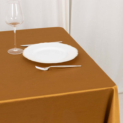 Scuba Square Tablecloth 70"x70" Shimmer Gold - Wrinkle Free & Stain Resistant Table Cover
