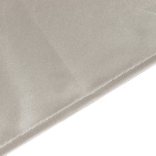 Shimmer Silver Premium Scuba Square Table Overlay, Seamless Polyester Table Topper