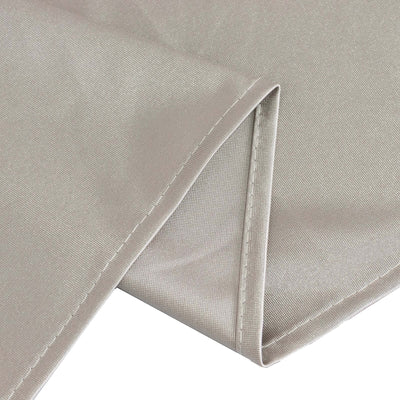 Scuba Square Table Overlay 70"x70" Shimmer Silver - Wrinkle Free & Smooth Table Topper