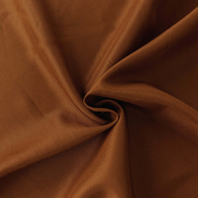 Polyester Round Tablecloth 108" Cinnamon Brown - Durable and Stain-Resistant for Easy Maintenance